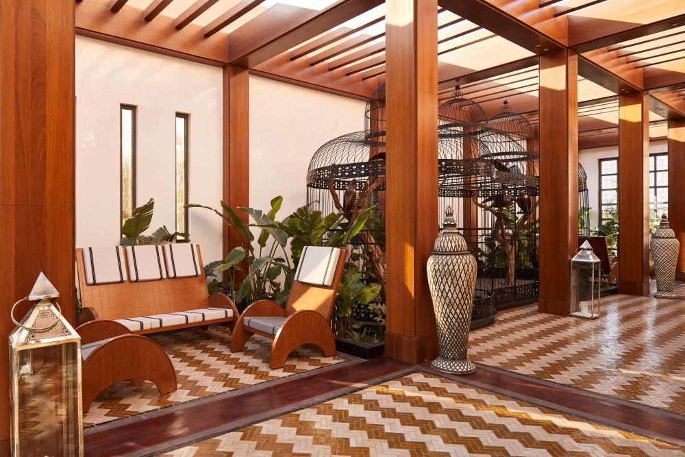 Moevenpick Hotel Mansour Eddahbi Marrakech Marrakesh Esterno foto The lobby of the hotel