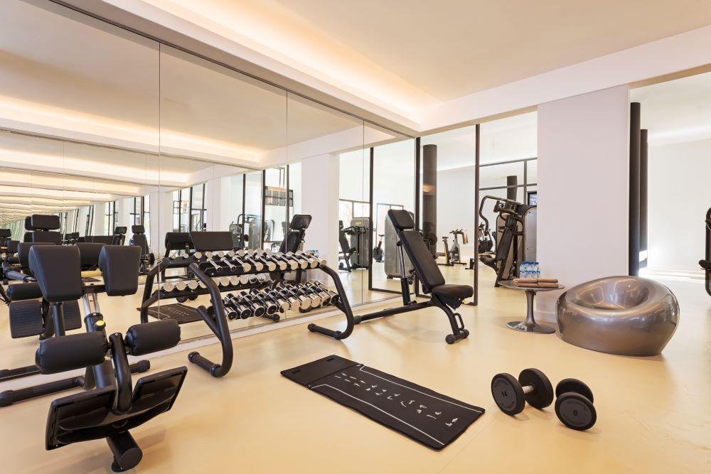 Moevenpick Hotel Mansour Eddahbi Marrakech Marrakesh Esterno foto The gym at the hotel